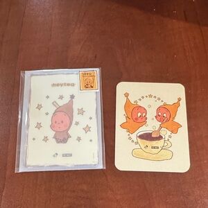 NWT Heytea Twinkle Twinkle Popmart Character Stickers and Card
